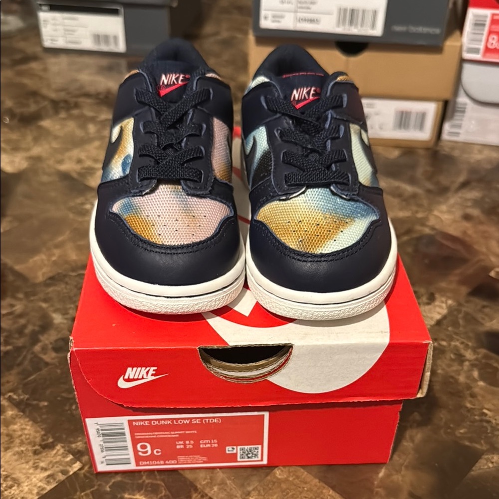 Nike Kids Dunk Low SE Shoes - Multicolor